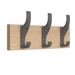 PerfectFit Coat Rail (Toughook XL) – Oak Finish Thumbnail