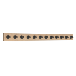 PerfectFit Coat Rail (Robe Hook) – Oak Finish Thumbnail