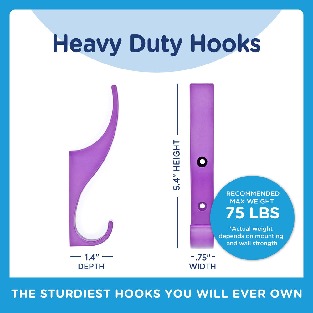Heavy Duty Classroom Coat Hooks - Completely Unbreakable Toughook